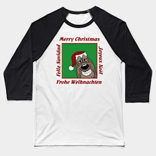 Spinone dark Christmas Baseball T-Shirt